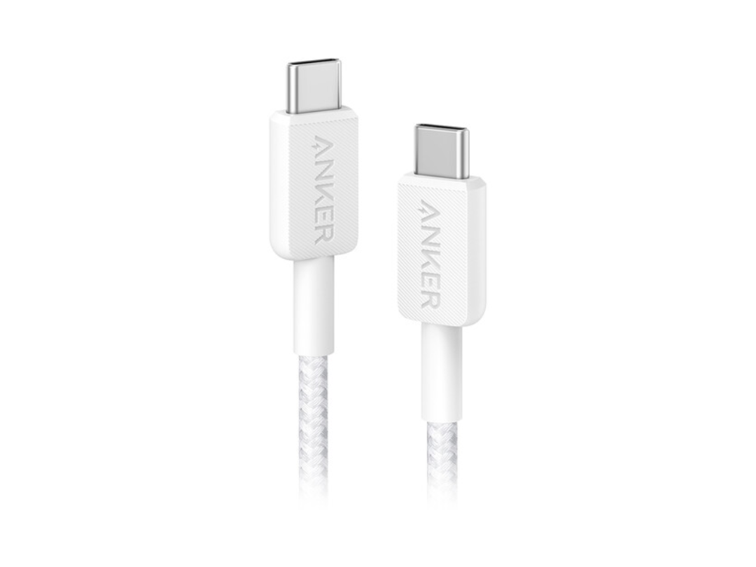 Anker 322 3 ft Braided USB‑C to USB‑C Cable – 60 W Fast Charging Anker 322 3 ft Braided USB‑C to USB‑C Cable – 60 W Fast Charging